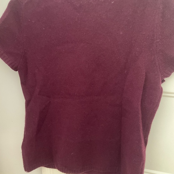 Brooks Brothers Burgundy and Teal Wool Crew Neck Sweater, Small, EUC. - Picture 2 of 2